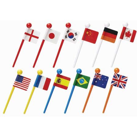 National Flag bento lunch sticks 12pieces (Made in Japan)